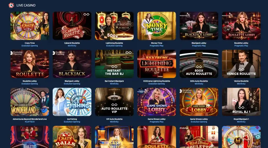 JaaBet Live Casino mit Roulette und Blackjack Tischen
