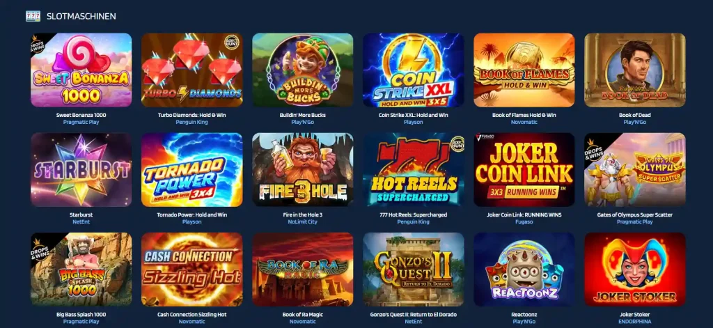 JaaBet Slotmaschinen Übersicht mit beliebten Online Slots